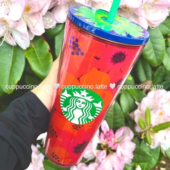 đSOLD OUTđźStarbucks Summer 2 Floral Printed Lid Venti Tumblers - Picture 2 of 15